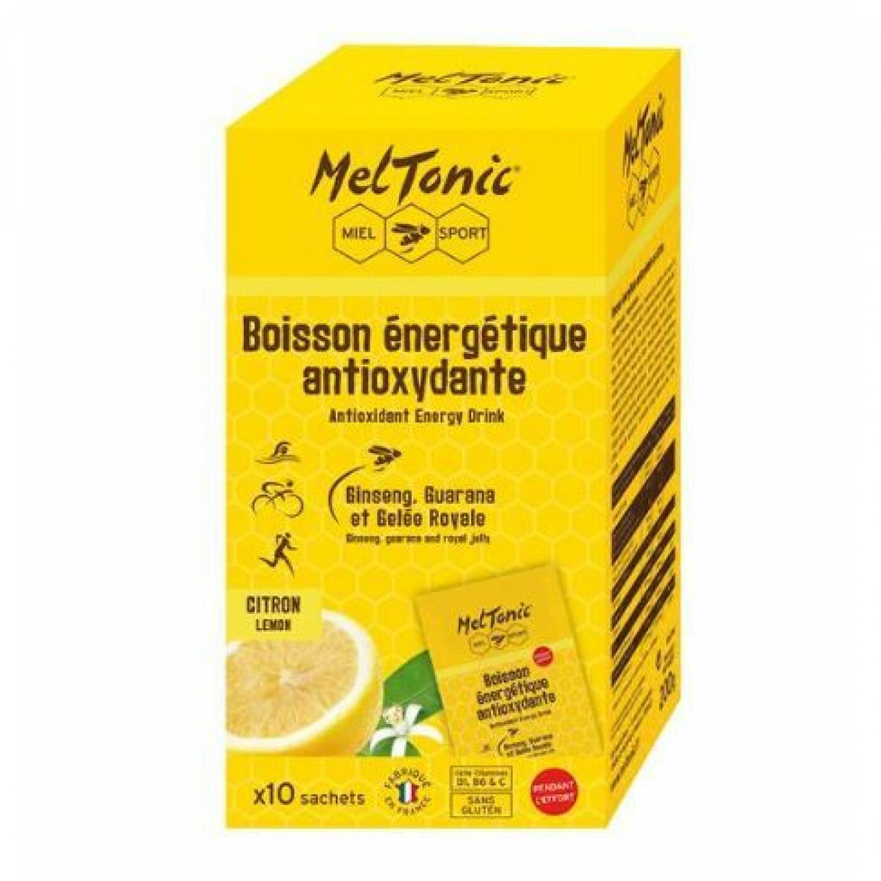 10 Sachets de boisson énergétique antioxydante Meltonic - Citron