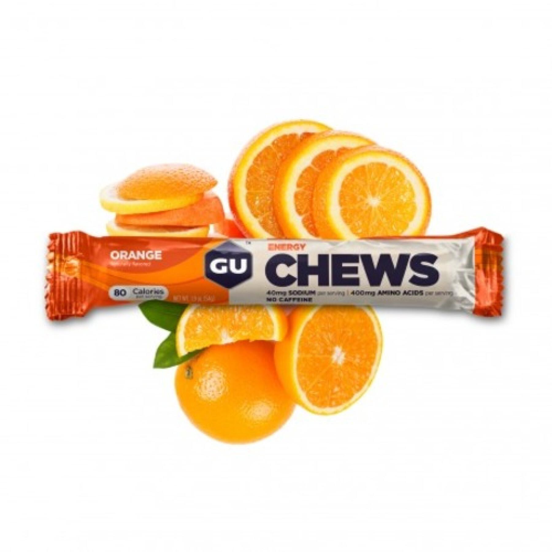 8 Gommes à mâcher Gu Energy orange (x18)
