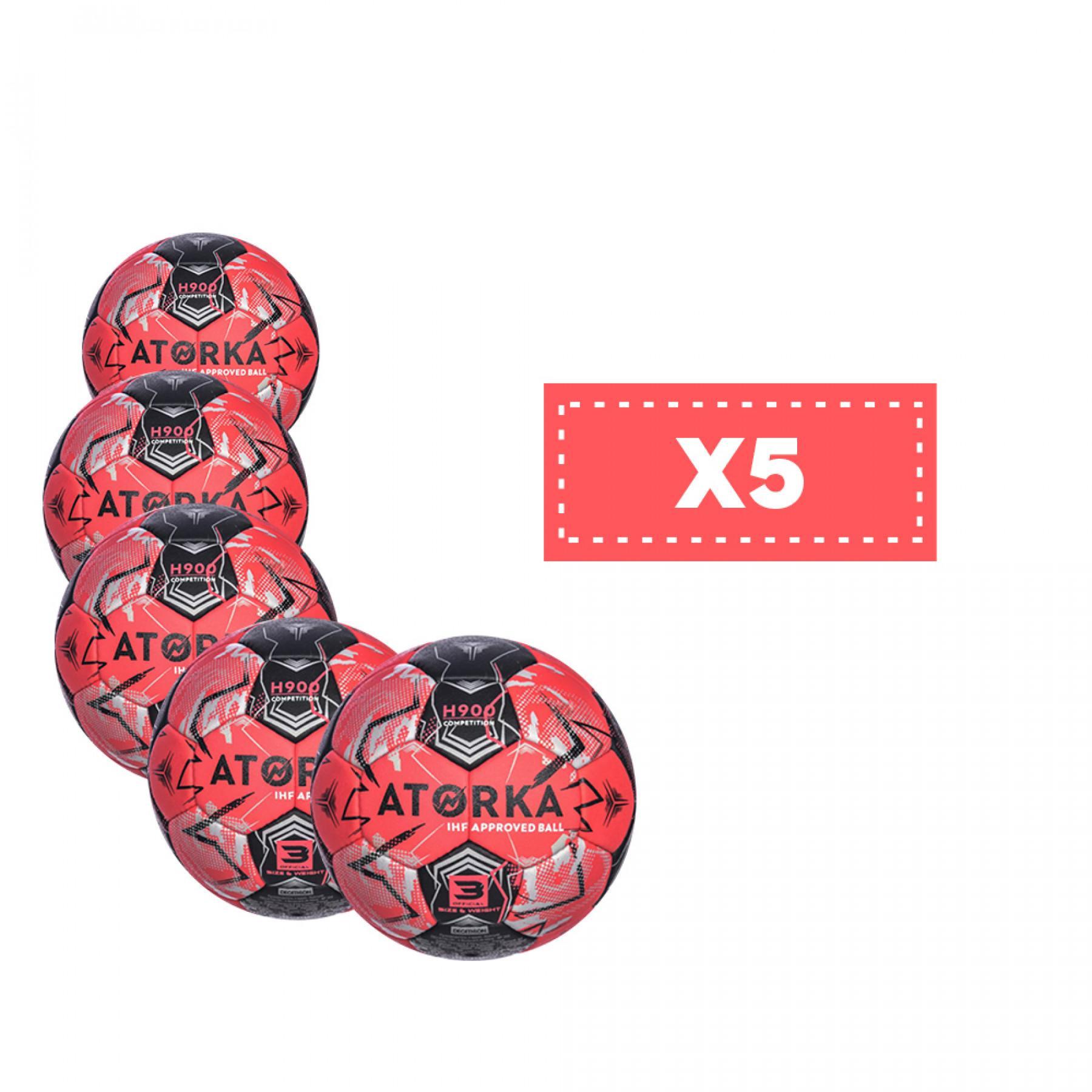 Lot de 5 ballons Atorka H900 IHF - Taille 3