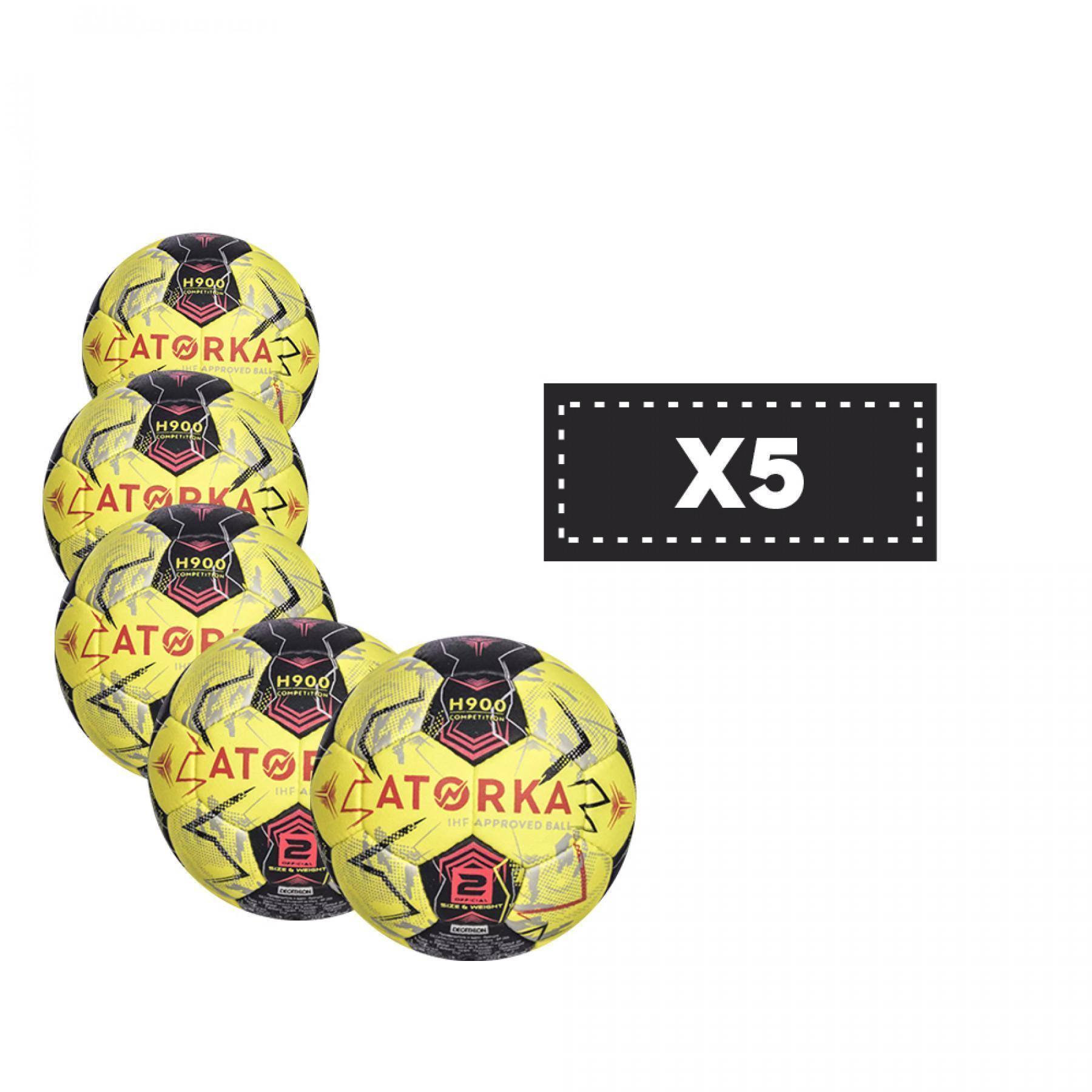 Lot de 5 ballons Atorka H900 IHF - Taille 2
