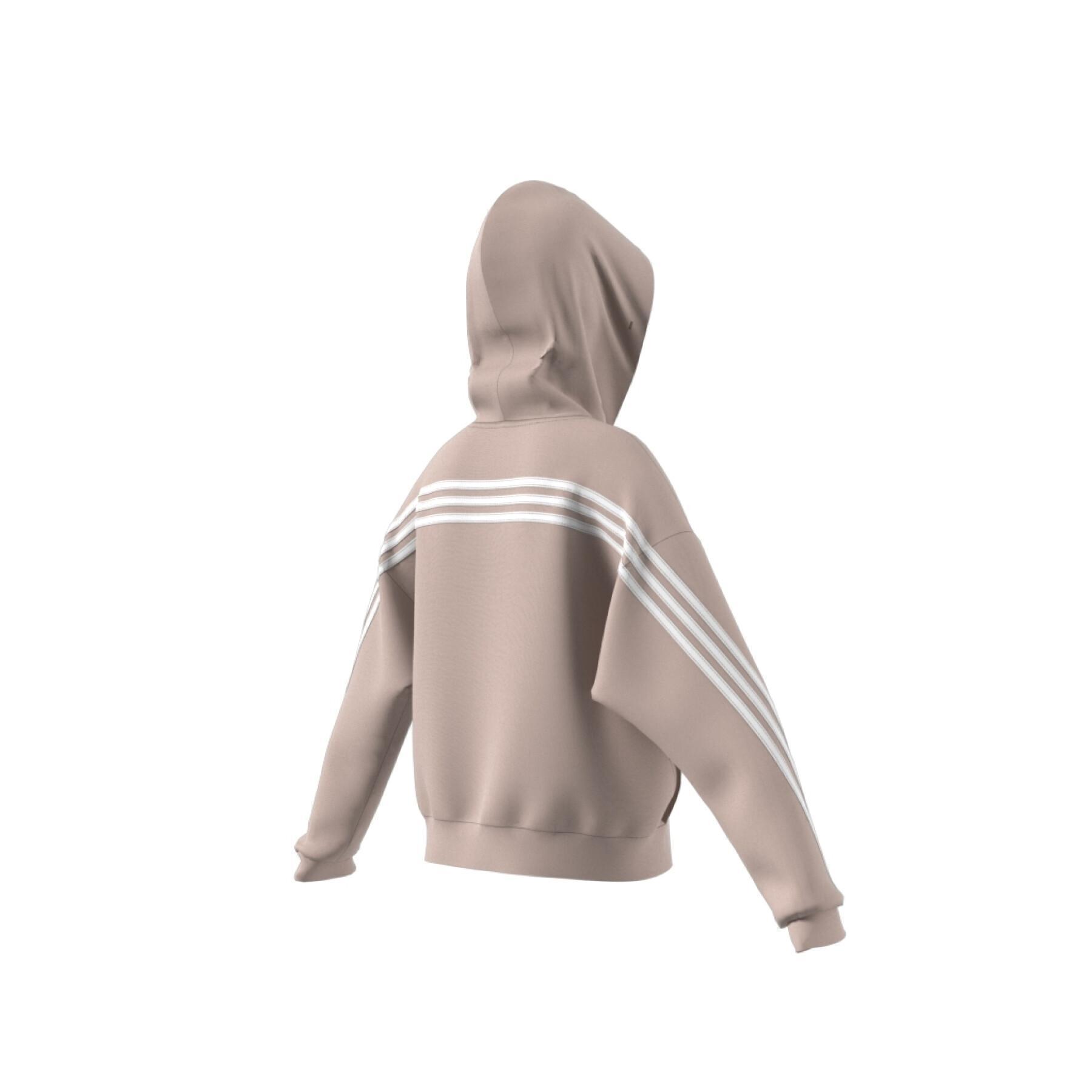 Sweatshirt à capuche full-zip fille adidas Future Icons 3-Stripes