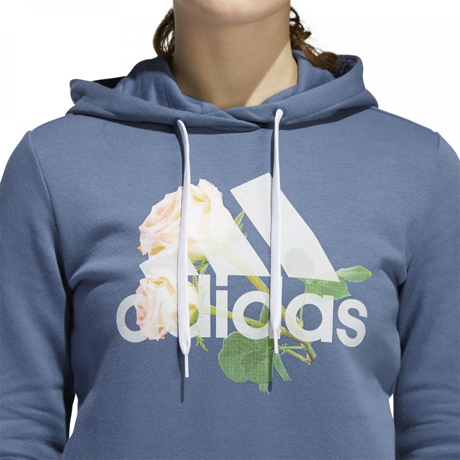 Sweatshirt à capuche femme adidas wip floral bos