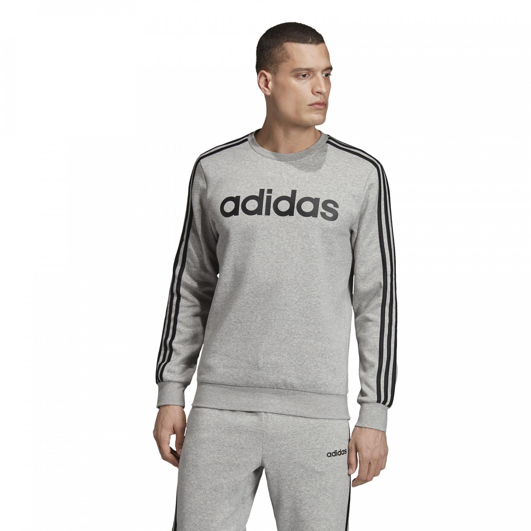 adidas Originals Hoody 3-Stripes / Gris Gris - Vêtements Sweats