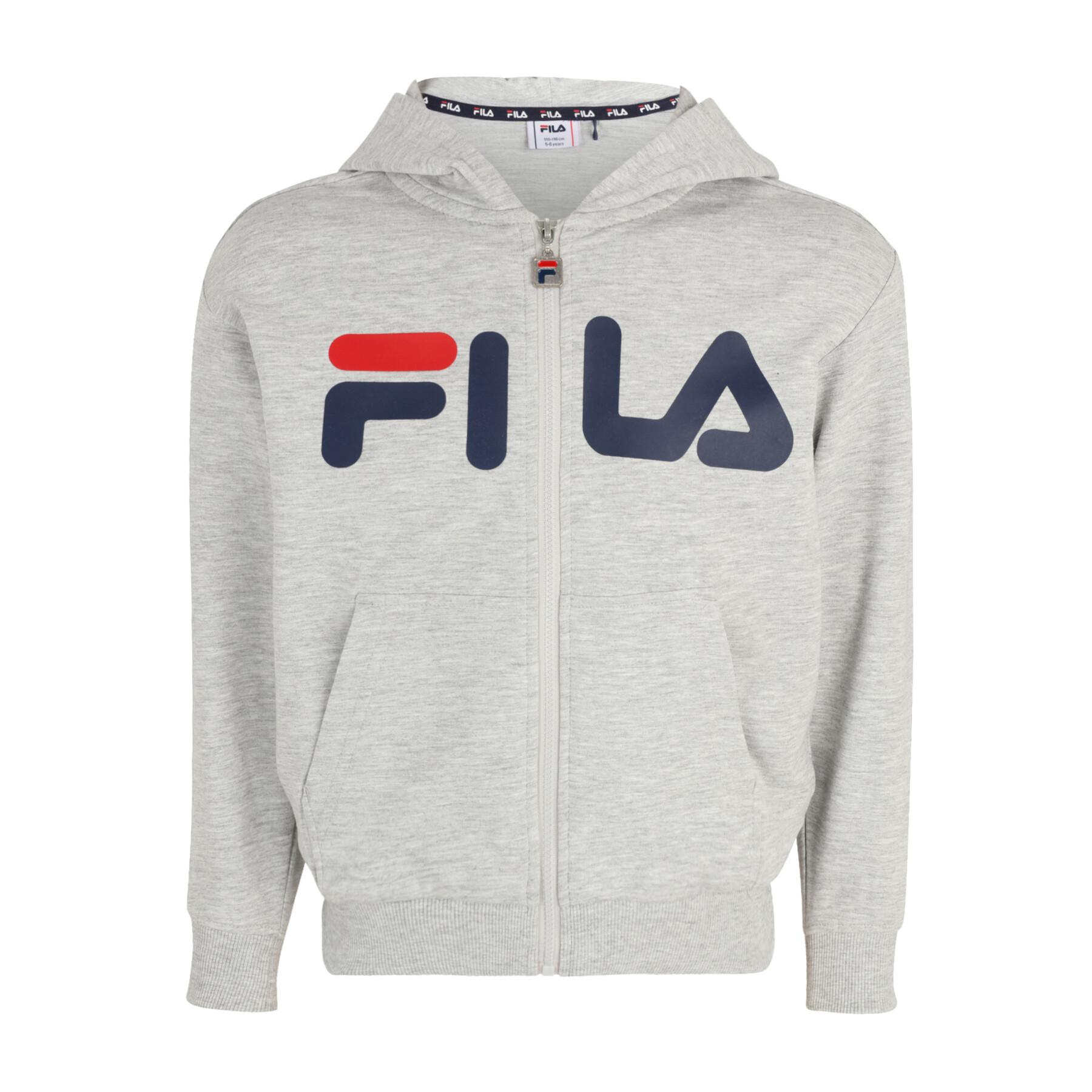 Sweatshirt à capuche zippé enfant Fila Balge Classic Logo