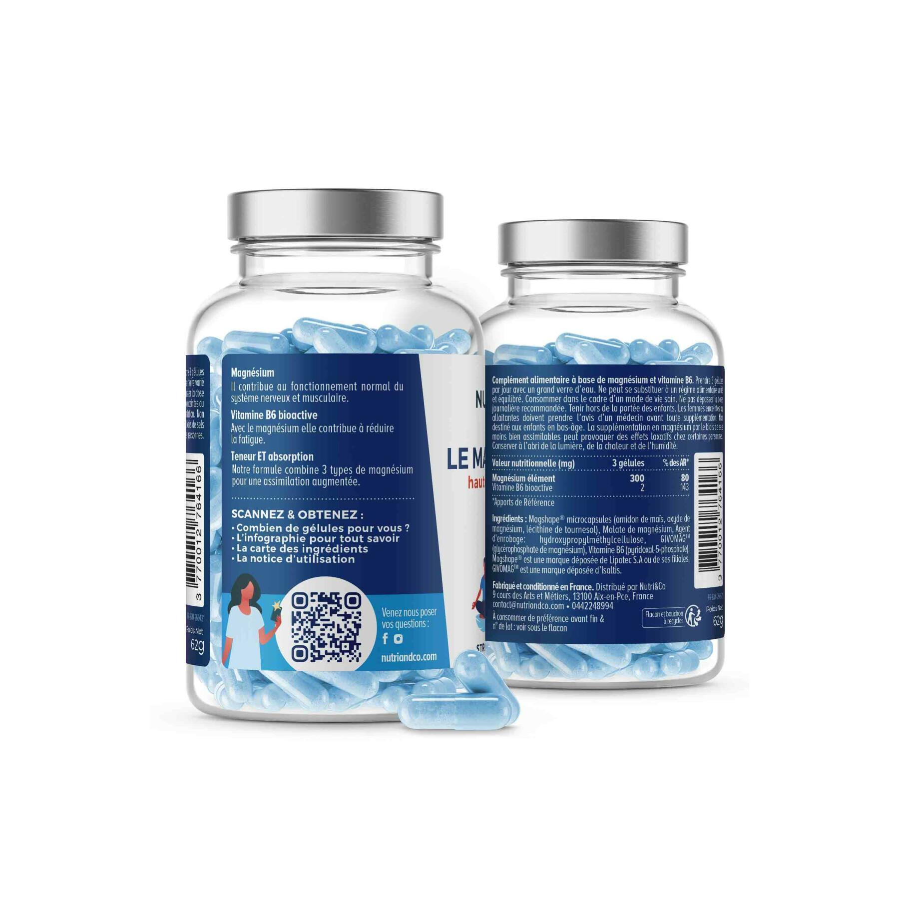 Complément Alimentaire Magnésium - 120 gélules – Nutri&Co
