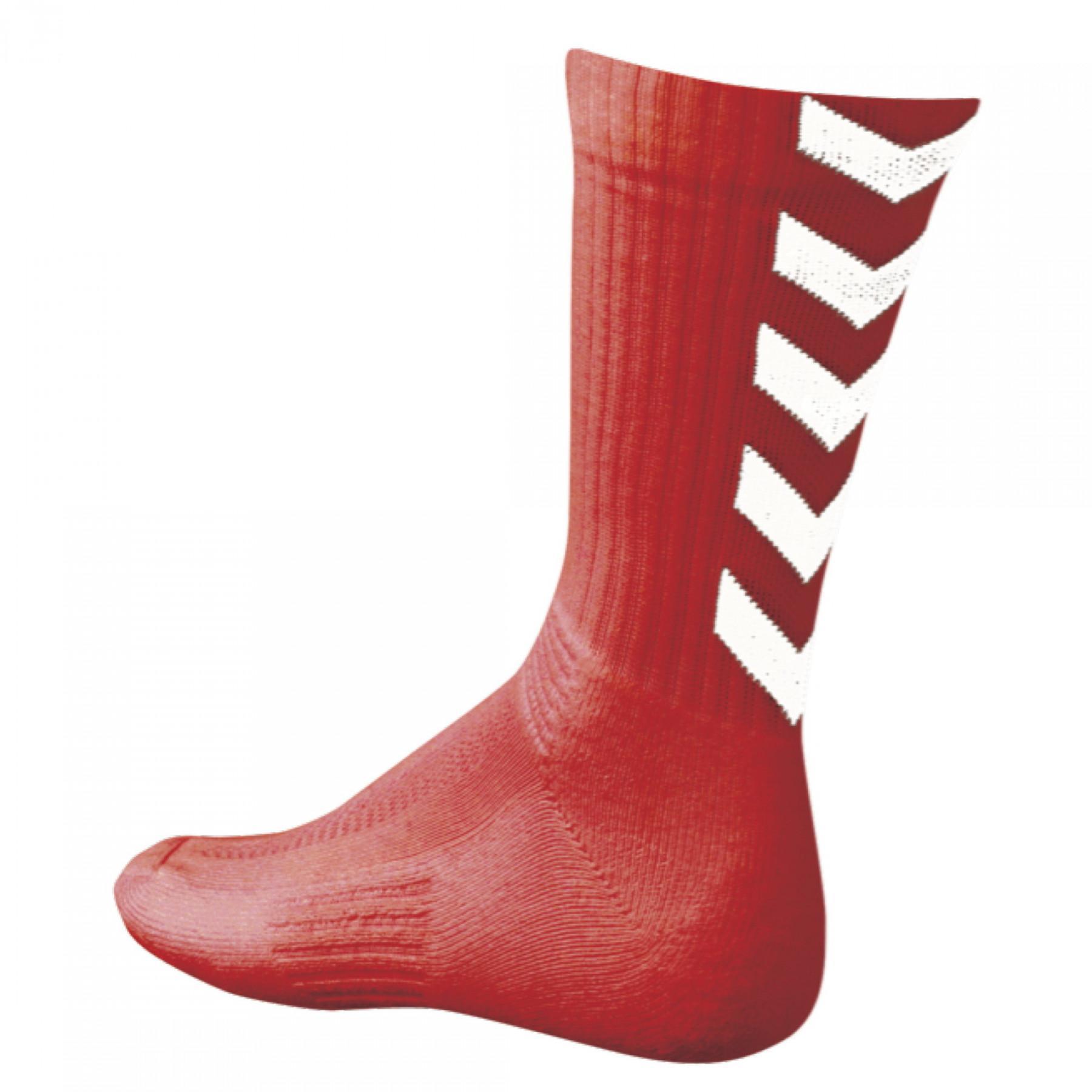 Chaussettes Hummel hmlAUTHENTIC Indoor - rouge/blanc