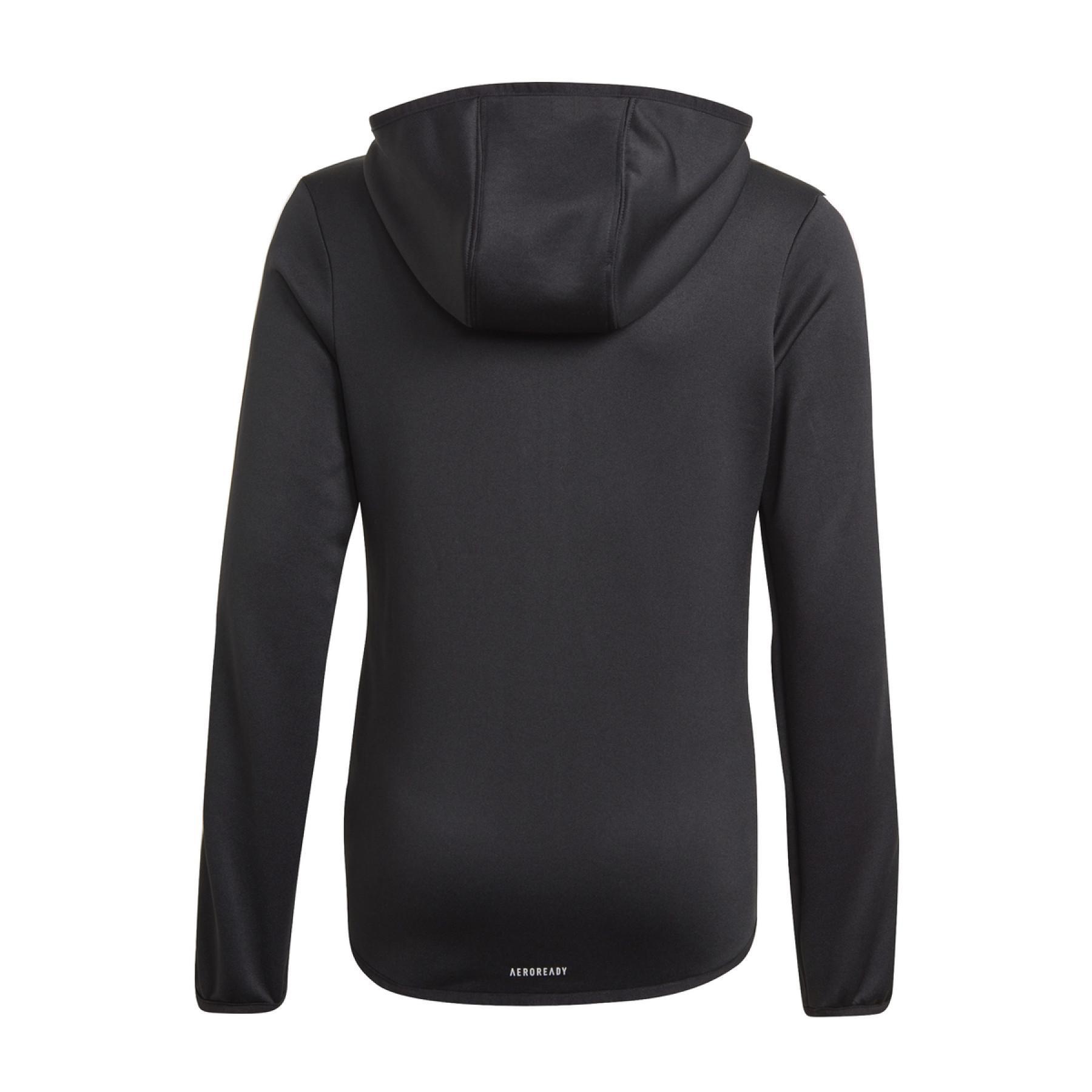 Sweatshirt zippé à capuche enfant adidas Designed To Move 3-Bandes