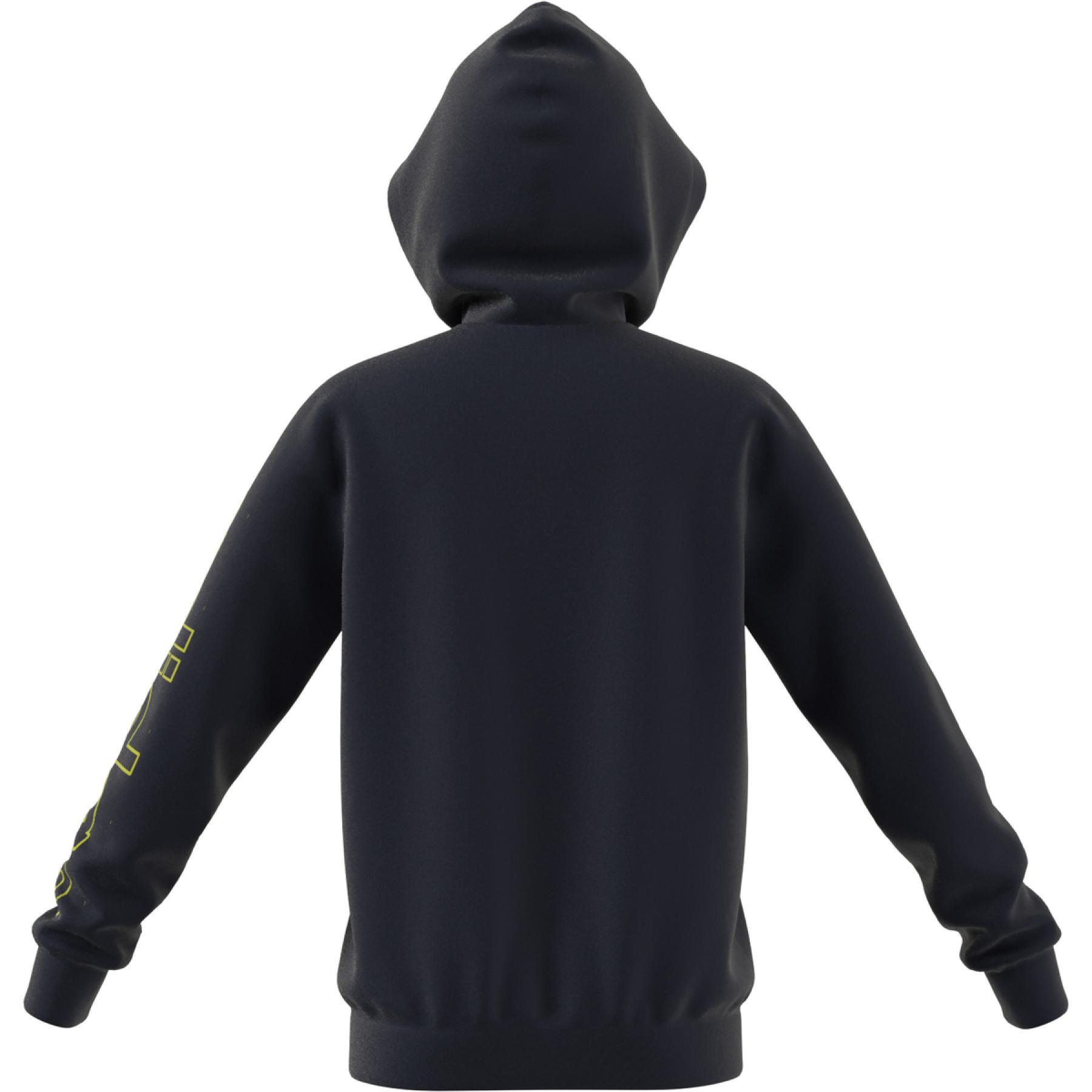 Sweatshirt zippé à capuche enfant adidas Essentials Logo