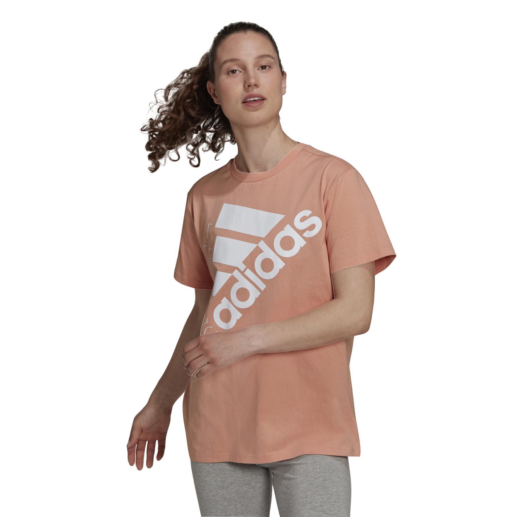 T-shirt femme adidas Brand Love Slanted Logo Boyfriend