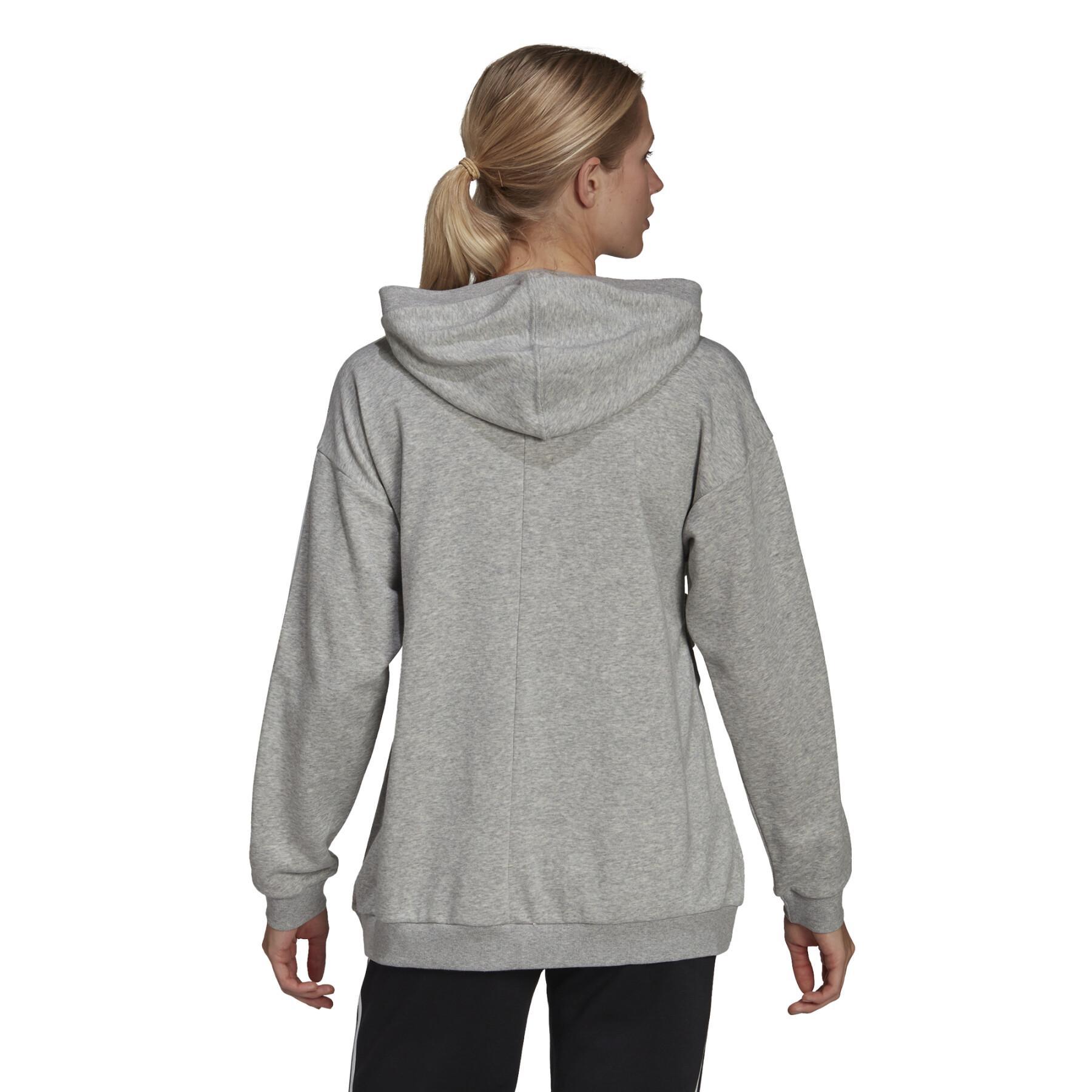 Sweatshirt à capuche femme adidas Essentials Cotton 3-Stripes