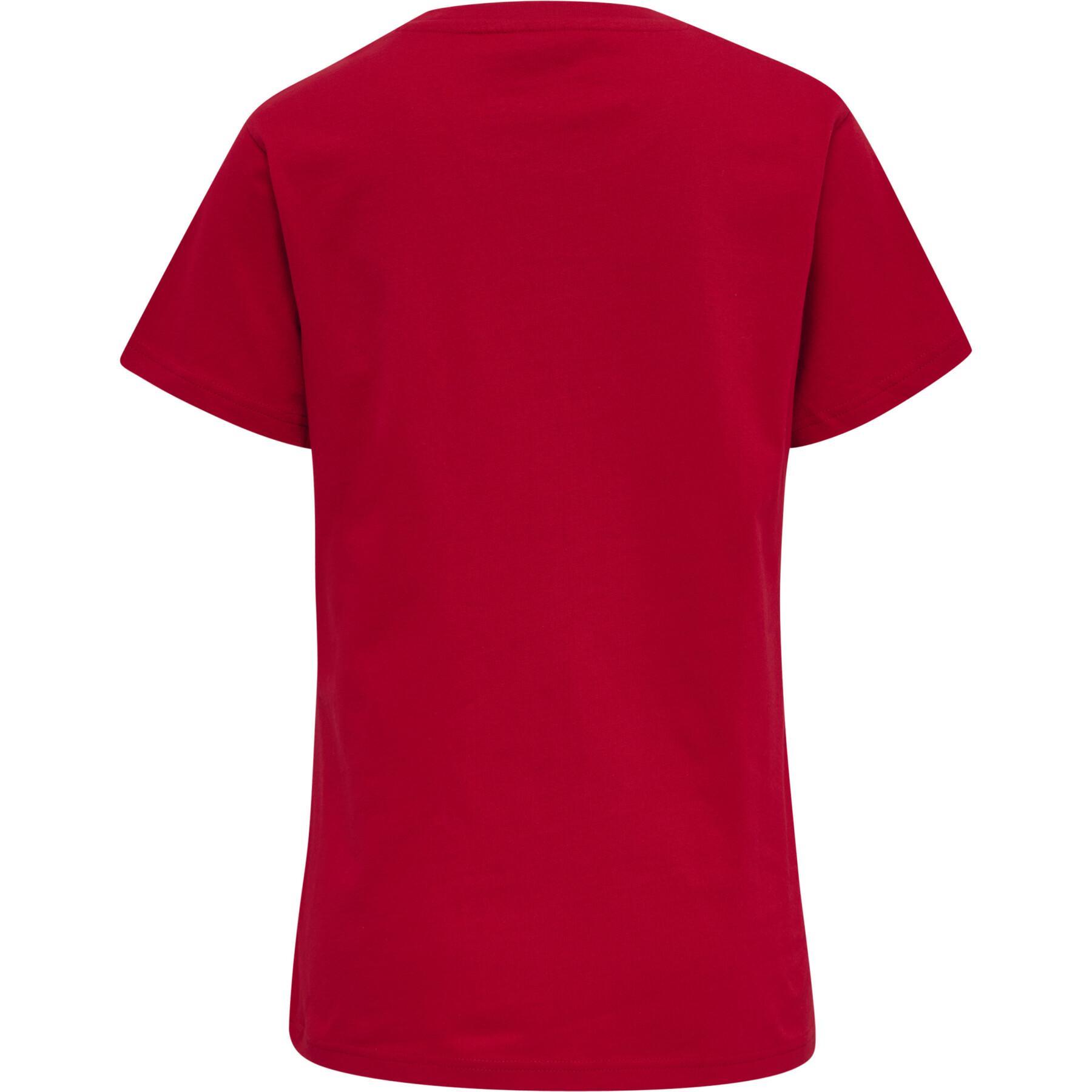 T-shirt femme Hummel Red Basic