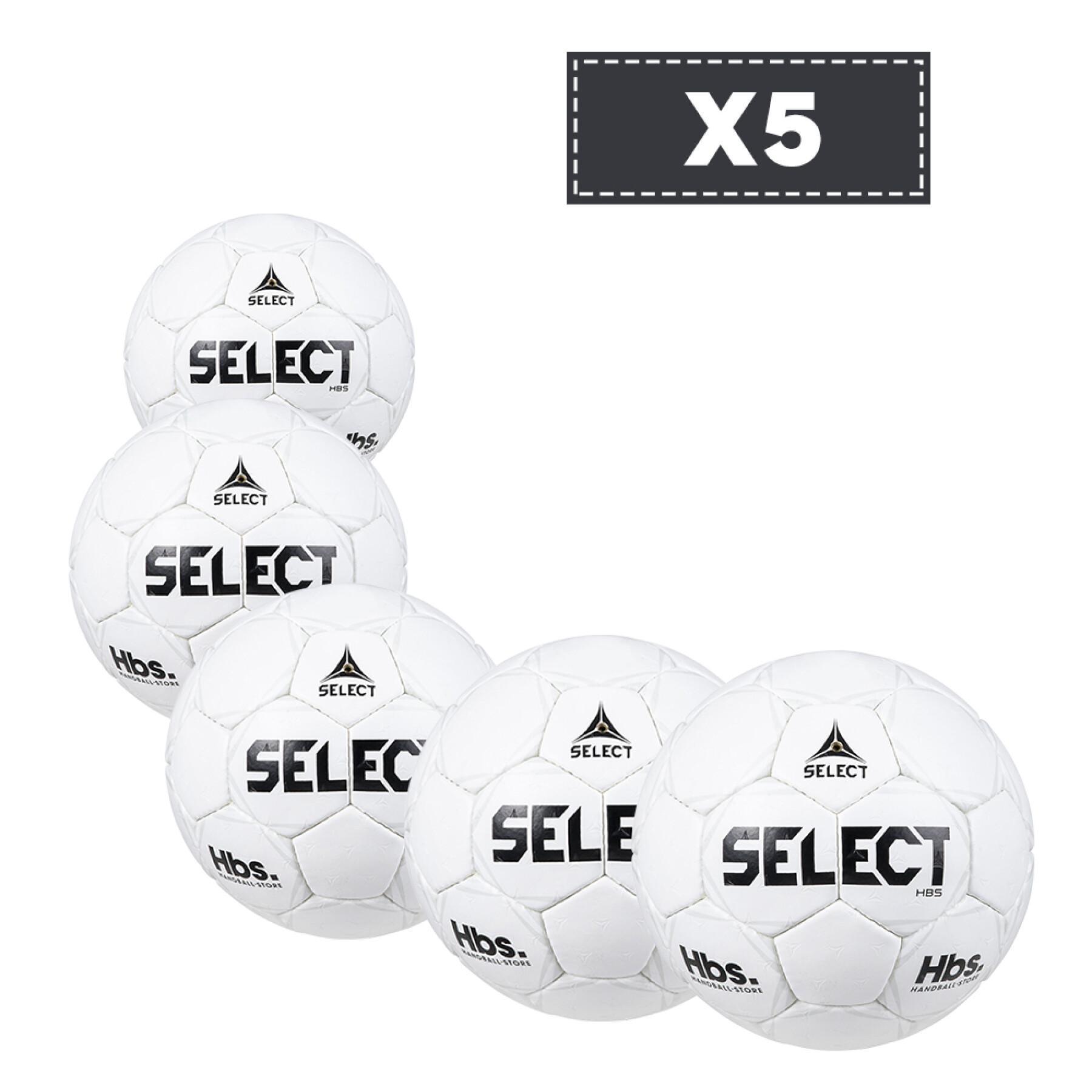 Lot de 5 Ballons Select x Handball-Store
