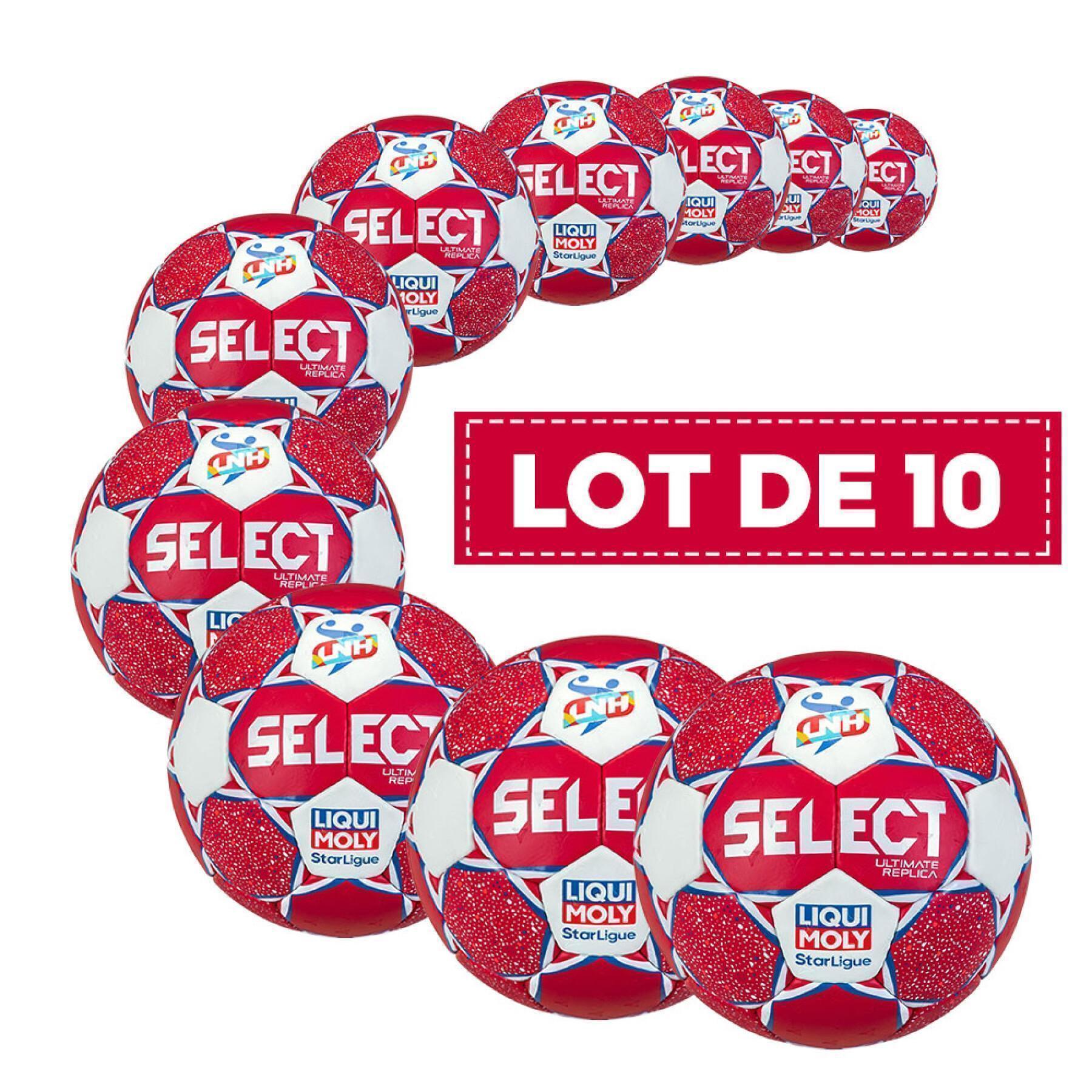 Lot de 10 Ballons de handball Select Ultimate Replica LNH