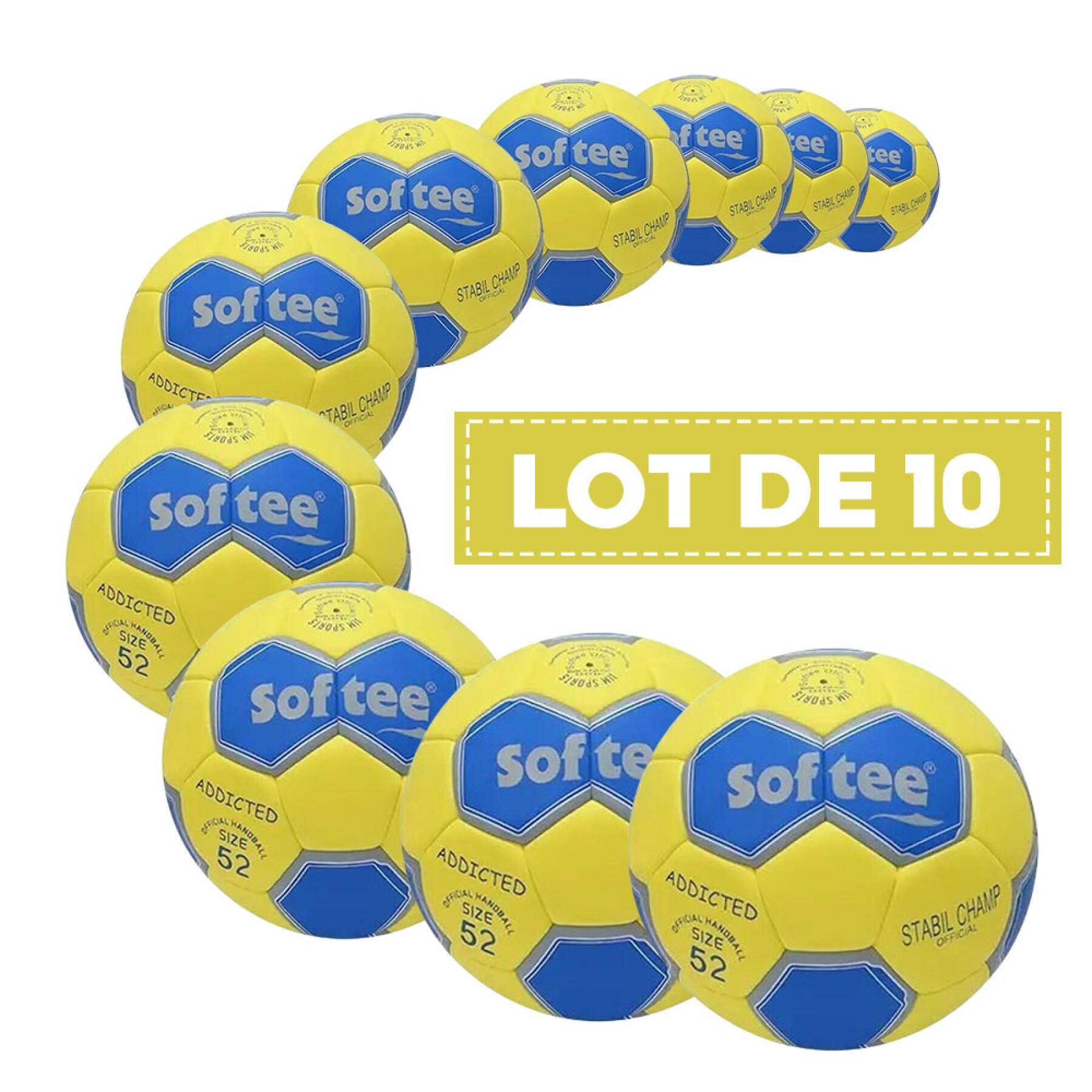 Lot de 10 Ballons Softee Addicted [Taille  1]
