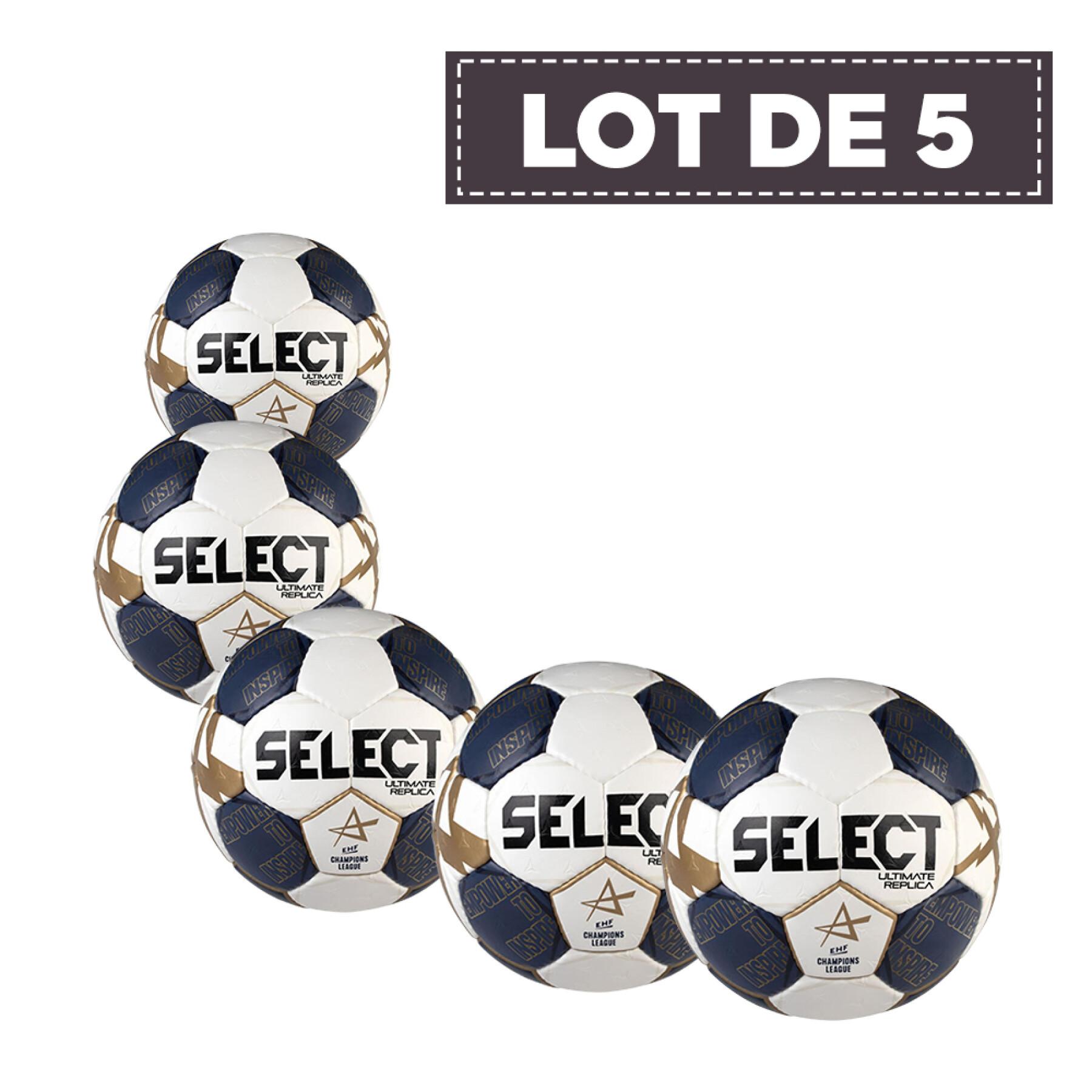 Lot de 5 Ballon de handball Select Ultimate Replica CL V21