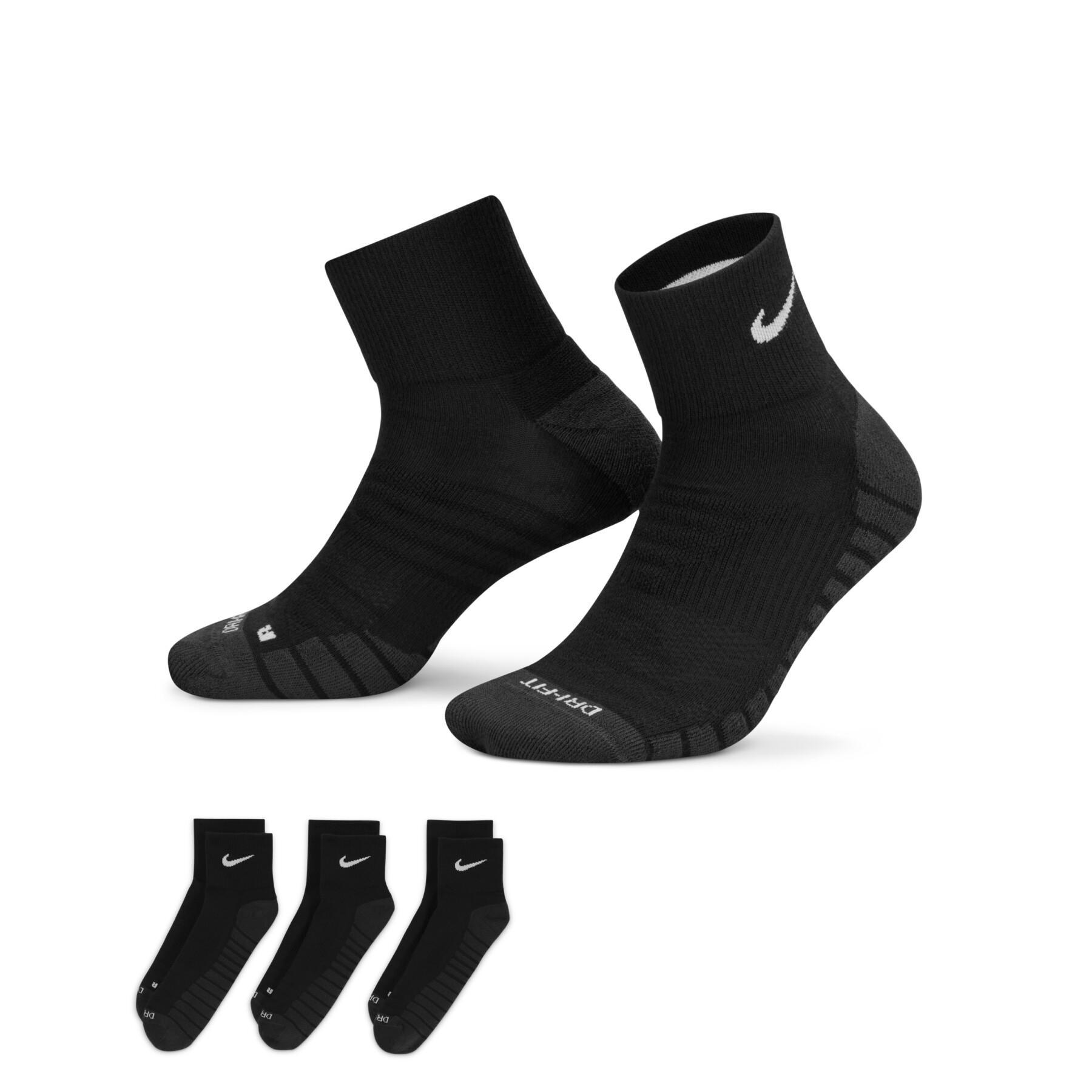 Lot De 3 Paires De Chaussettes Nike Everyday Blanc - Espace Foot