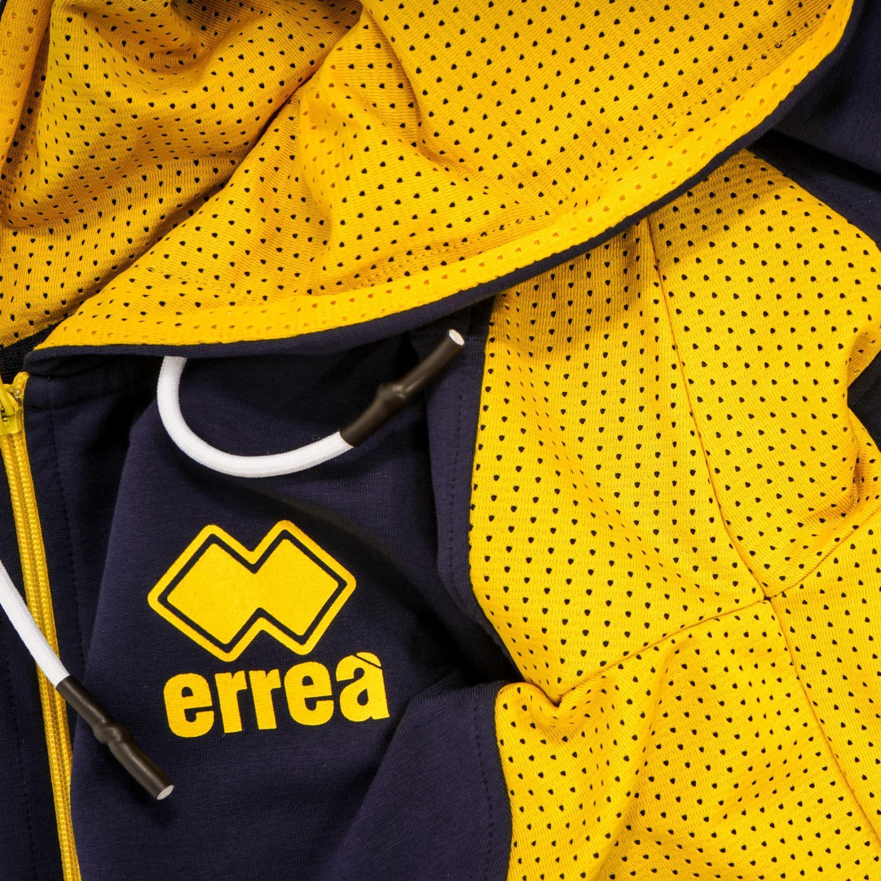 Sweatshirt zippé Errea sport inspired logo mesh