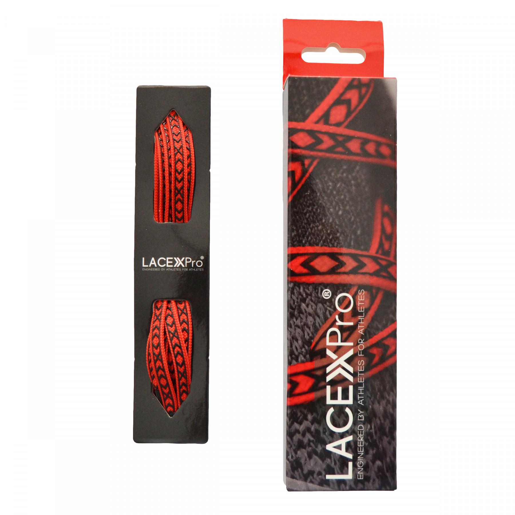 Lacets Lacex Pro Grip rouge