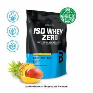 Lot de 10 sacs de protéines Biotech USA iso whey zero lactose free - Ananas-mangue - 500g