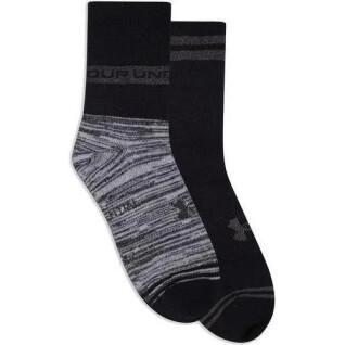 Chaussettes Under Armour Essential Hi Lo unisexes (pack of 2)