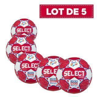Lot de 5 Ballons de handball Select Ultimate Replica LNH