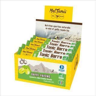Boîte de 25 barres de nutrition miel & raisin Meltonic 25 g