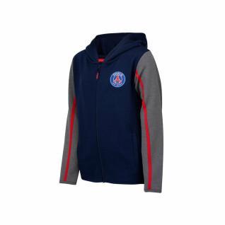 Sweatshirt zippé à capuche enfant PSG Logo Stripes 2022/23