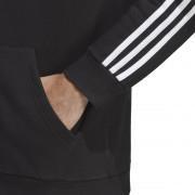 Hoodie zip adidas 3-Stripes noir