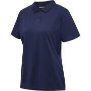 Polo stretch femme Hummel Red