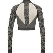 Sweatshirt 1/2 zip crop sans couture femme Hummel MT Mila